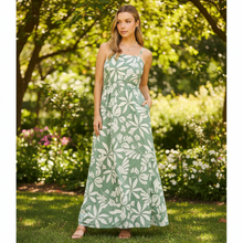 Load image into Gallery viewer, Cami Square Neck Bohemian Print Maxi Dress
