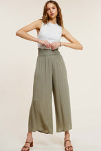 Load image into Gallery viewer, Olive Smocked Waist Pant