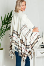 Load image into Gallery viewer, Cream &amp; Plaid Sweater Kimono