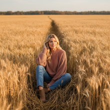 Load image into Gallery viewer, Sweater in Wheat Field - Square