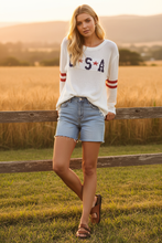 Load image into Gallery viewer, USA Knit Sweater Styled Look