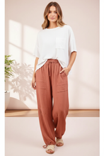Load image into Gallery viewer, White Top &amp; Terracotta Pants Styled Look