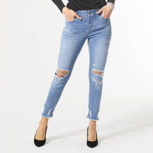 Load image into Gallery viewer, Skinny Ankle Distressed Jeans