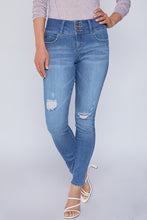 Load image into Gallery viewer, LVB Distressed Light Wash Skinny Jeans