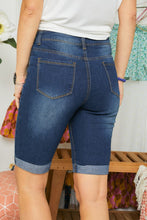 Load image into Gallery viewer, Denim Boyfriend Bermuda Shorts